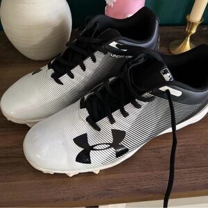 Under Armour Black and White cleats